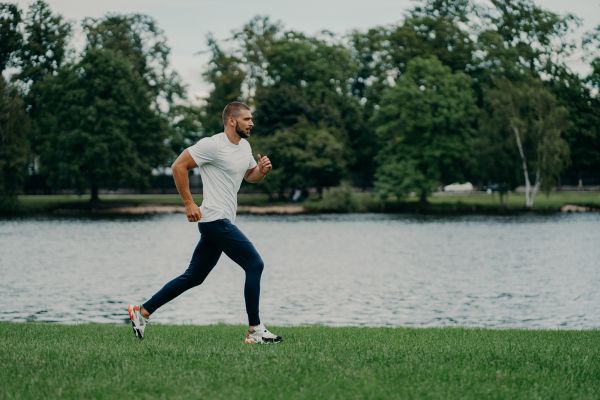 man running outside