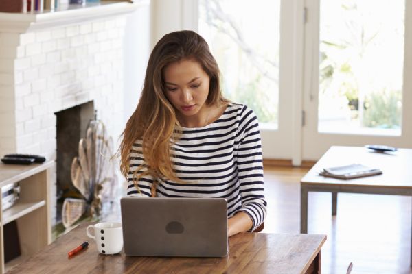 woman on laptop